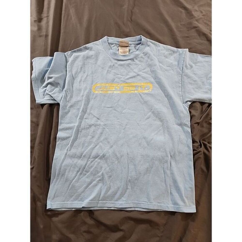 Rare VTG NIKE Just Do It Spell Out T Shirt 90s Blue Medium